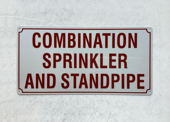 NYC COMBINATION SPRINKLER AND STANDPIPE SIGN