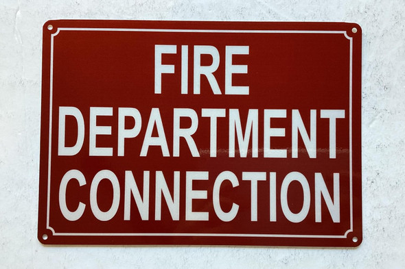 NYC FIRE DEPARTMENT CONNECTION SIGN