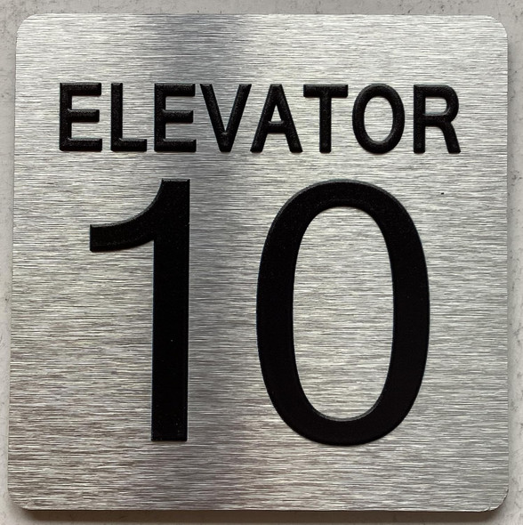 ELEVATOR NUMBER 10 THE PARK AVE LINE SIGN