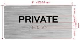 NYC PRIVATE SIGN WITH RAISED LETTERS