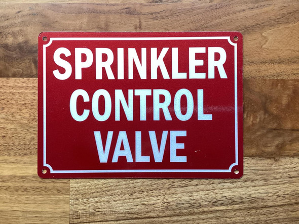NYC SPRINKLER CONTROL VALVE SIGN