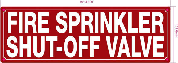 NYC FIRE SPRINKLER SHUT-OFF SIGN