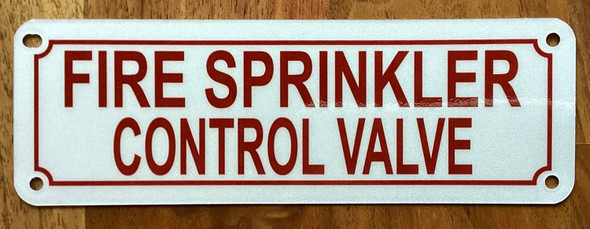 NYC FIRE SPRINKLER CONTROL VALVE SIGN