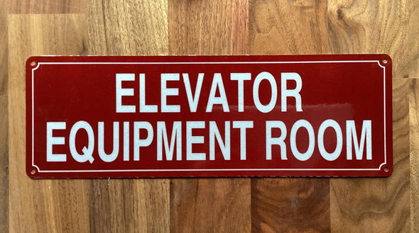 NYC ELEVATOR EQUIPMENT ROOM SIGN