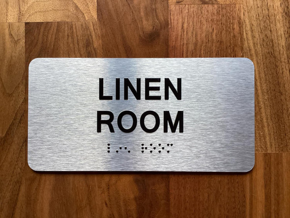 NYC LINEN ROOM SIGN WITH RAISED LETTERS