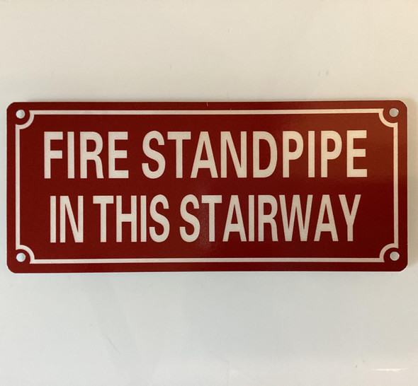 NYC FIRE STANDPIPE IN OTHER STAIRWAY SIGN