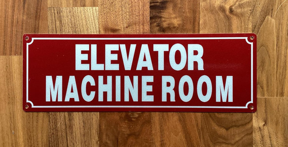 NYC ELEVATOR MACHINE ROOM SIGN