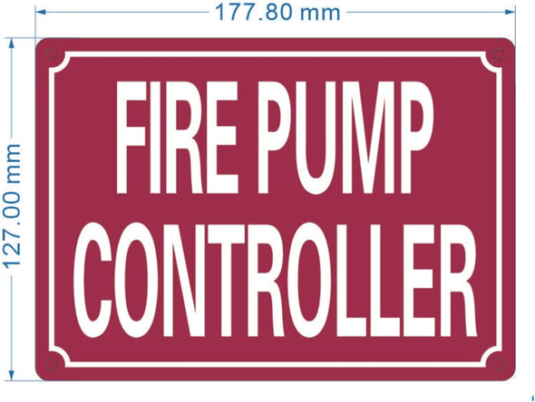 NYC FIRE PUMP CONTROLLER SIGN