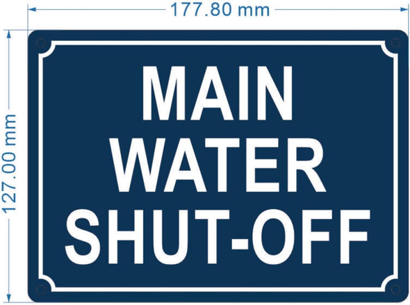 NYC MAIN WATER SHUT-OFF SIGN