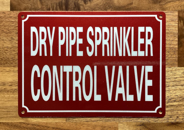 NYC DRY PIPE SPRINKLER CONTROL VALVE SIGN