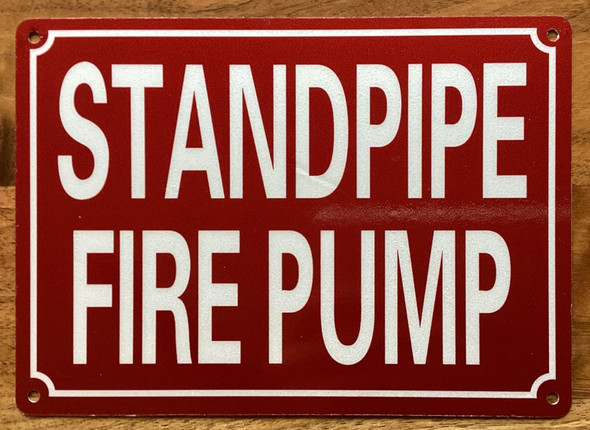 STANDPIPE FIRE PUMP SIGN