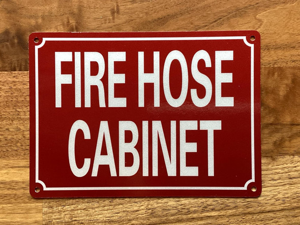 NYC FIRE HOSE CABIENT SIGN