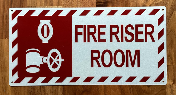 NYC FIRE RISER ROOM SIGN -ZEBRA LINE