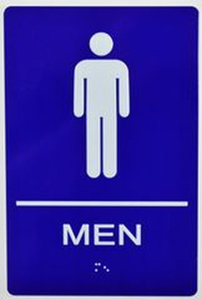 Men Restroom Sign -Tactile Signs  The Sensation line Ada sign