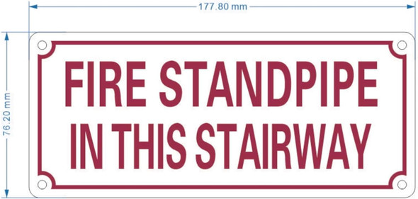 NYC FIRE STANDPIPE IN THIS STAIRWAY SIGN