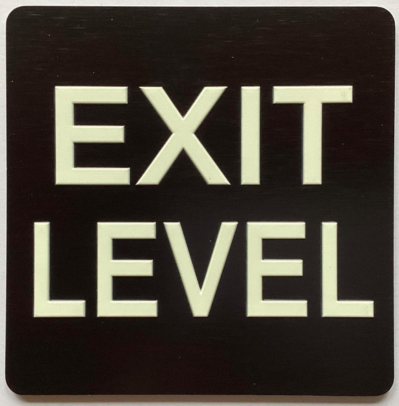 ELEVATOR FLOOR NUMBER THE LEXINGTON AVE LINE (EXIT LEVEL) SIGN