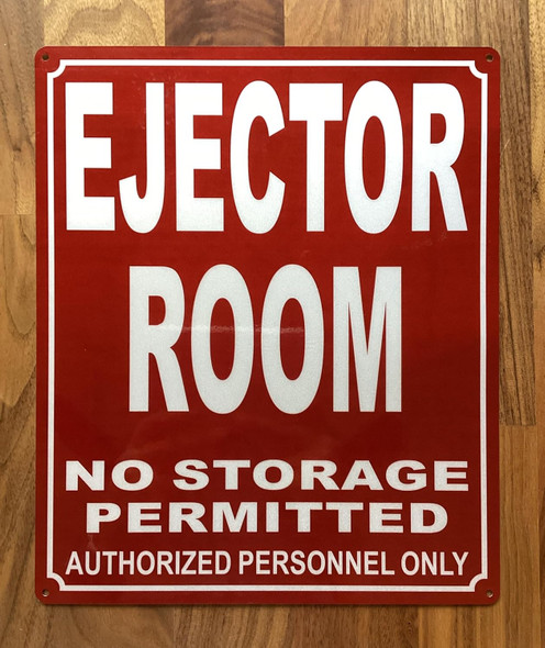 NYC EJECTOR ROOM SIGN