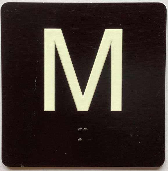 ELEVATOR FLOOR NUMBER THE LEXINGTON AVE LINE (M-MEZZANINE FLOOR) SIGN