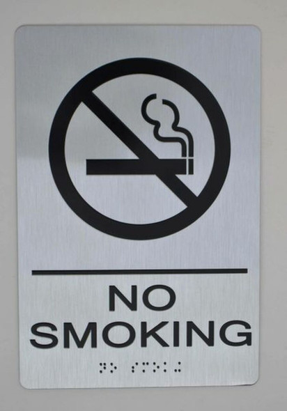 NO SMOKING Sign -Tactile Signs The sensation line Ada sign