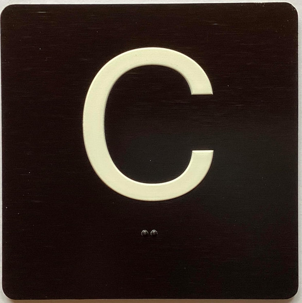 ELEVATOR FLOOR NUMBER THE LEXINGTON AVE LINE  (C-CELLAR) SIGN