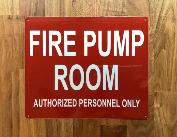 NYC FIRE PUMP ROOM SIGN