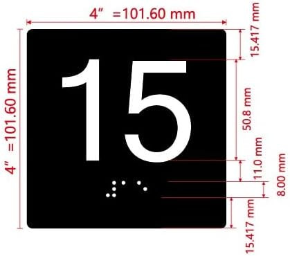 NYC ELEVATOR FLOOR NUMBER THE LEXINGTON AVE LINE (15TH FLOOR) SIGN