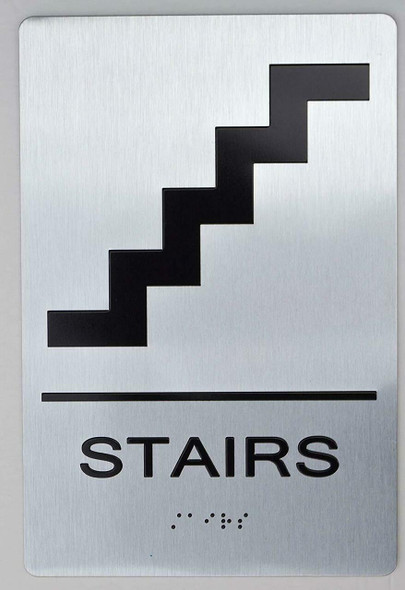 STAIRS ADA Sign -Tactile Signs The sensation line Ada sign