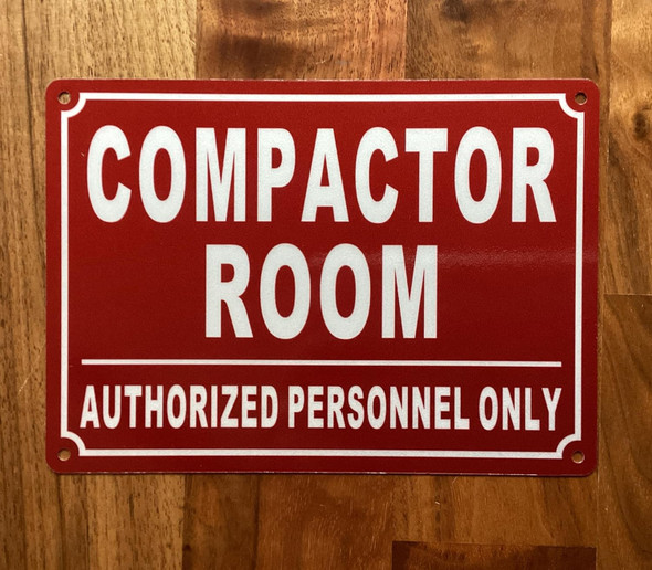 NYC COMPACTOR ROOM SIGN