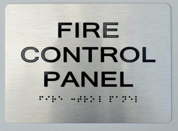 FIRE Control Panel ADA Sign -Tactile Signs The Sensation line Ada sign
