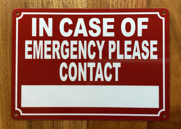 NYC IN CASE OF EMERGENCY PLEASE CONTACT SIGN
