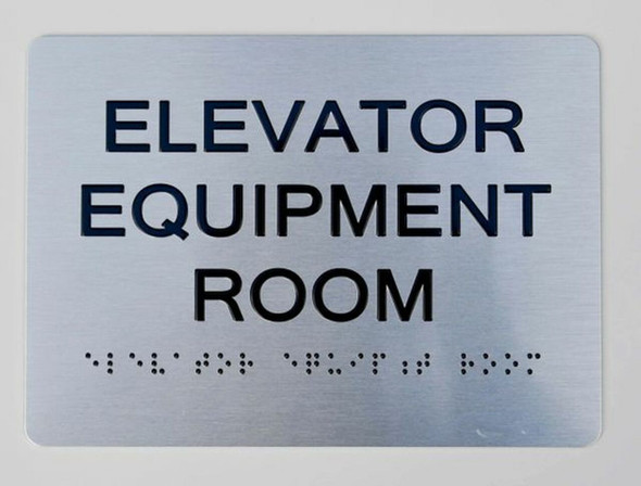 Elevator Equipment Room ADA-Sign -Tactile Signs The Sensation line Ada sign