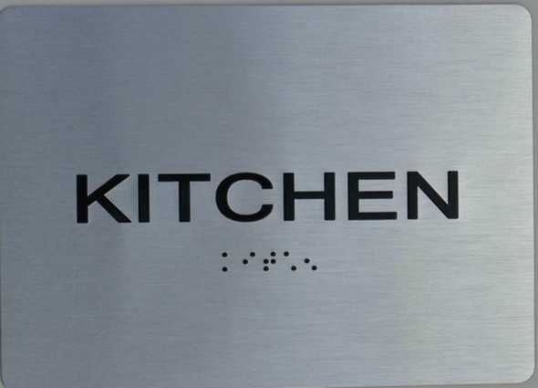 Kitchen ADA Sign The Sensation line -Tactile Signs Ada sign