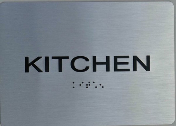 Kitchen  Braille sign The Sensation line -Tactile Signs  Braille sign