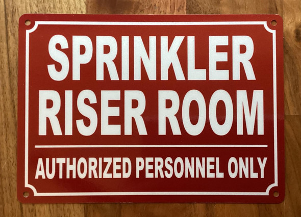NYC SPRINKLER RISER ROOM SIGN