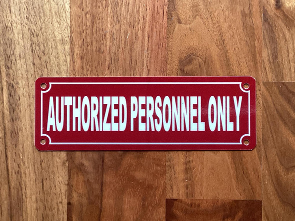 NYC AUTHORIZED PERSONNEL ONLY SIGN