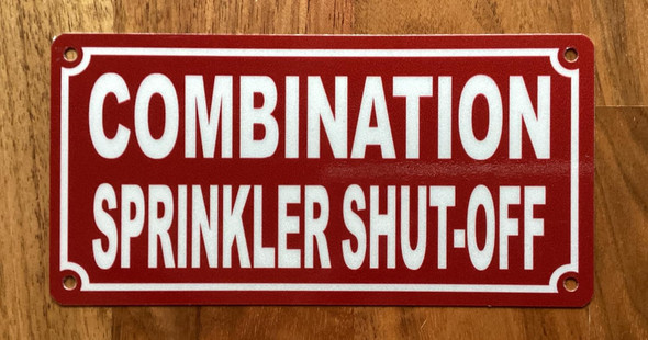 NYC COMBINATION SPRINKLER SHUT-OFF SIGN