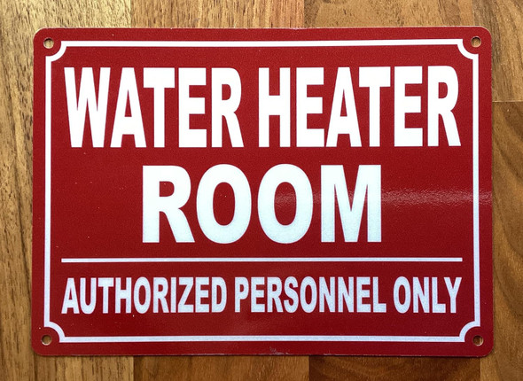 NYC WATER HEATER ROOM SIGN