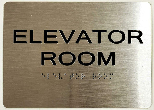 Elevator Room ADA-Sign -Tactile Signs The Sensation line  Braille sign