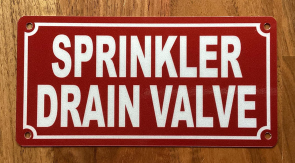 NYC SPRINKLER DRAIN VALVE SIGN