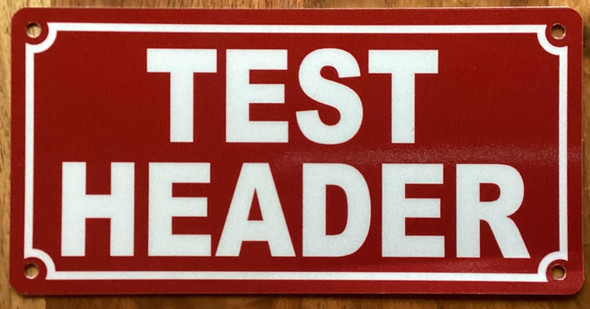 TEST HEADER SIGN