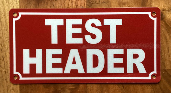 NYC TEST HEADER SIGN