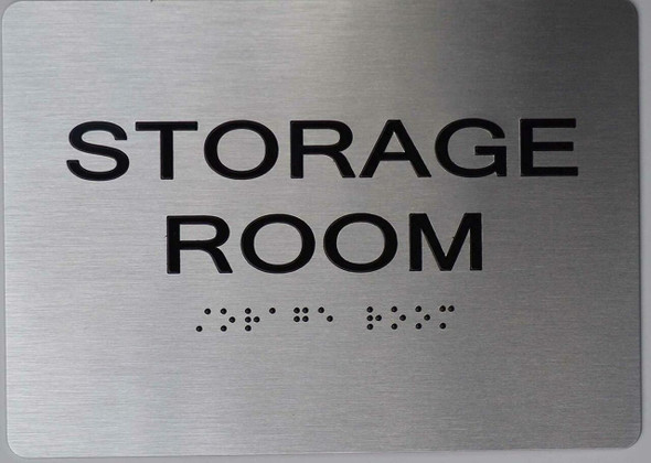 Storage Room  Braille sign -Tactile Signs The Sensation line  Braille sign