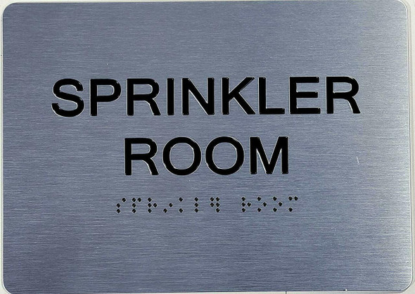 Sprinkler Room ADA Sign -Tactile Signs The Sensation line Ada sign