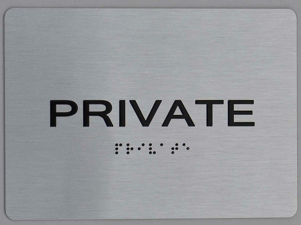 Private ADA-Sign -Tactile Signs The Sensation line  Braille sign