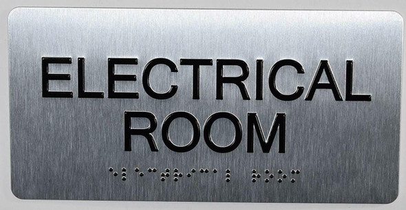 Electrical Room Sign -Tactile Touch Braille Sign - The Sensation line -Tactile Signs Ada sign