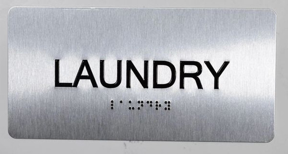 Laundry Room Sign -Tactile Touch Braille Sign - The Sensation line -Tactile Signs Ada sign