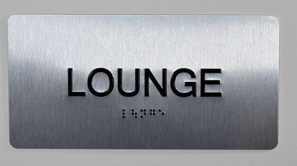 Lounge Sign -Tactile Touch Braille Sign - The Sensation line -Tactile Signs Ada sign