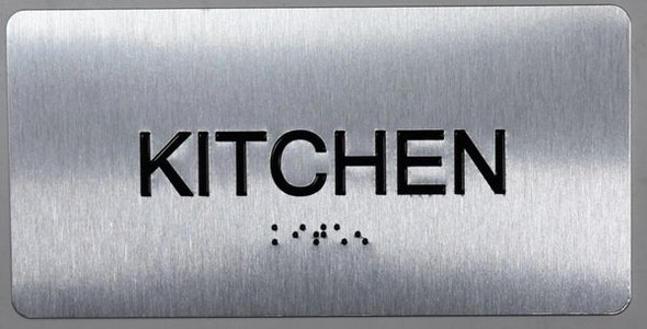 Kitchen Sign -Tactile Touch Braille Sign - The Sensation line -Tactile Signs Ada sign