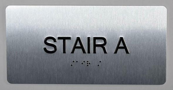 Stair A Sign -Tactile Touch Braille Sign - The Sensation line -Tactile Signs  Ada sign