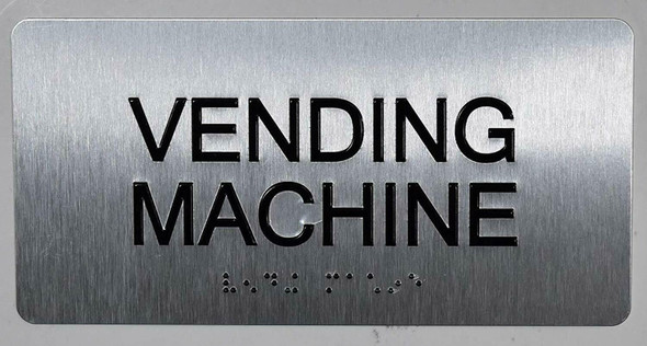 Vending Machine Sign -Tactile Touch Braille Sign - The Sensation line -Tactile Signs  Ada sign